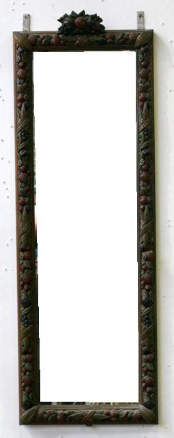 Appraisal: An Italianate pier mirror the frame richly carved and polychrome