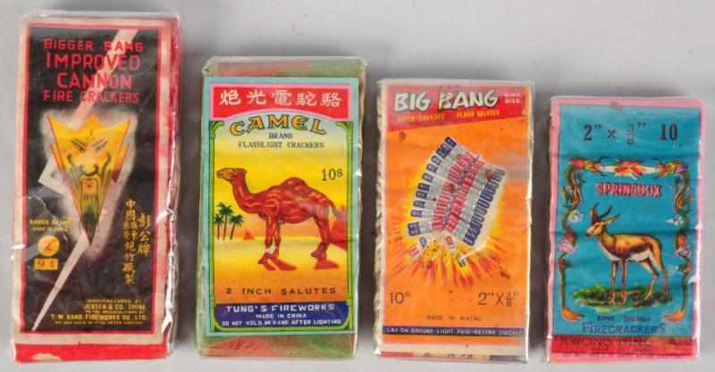 Appraisal: Lot of Firecracker -Packs Includes Camel Big Bang logo crackers