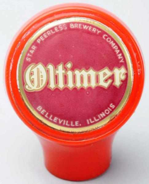 Appraisal: Oltimer Beer Tap Knob Star Peerless Brewery Company Clean face