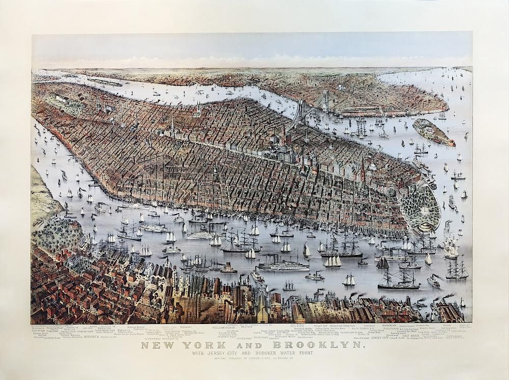 Appraisal: A Stunning birds-eye view of New York New York and