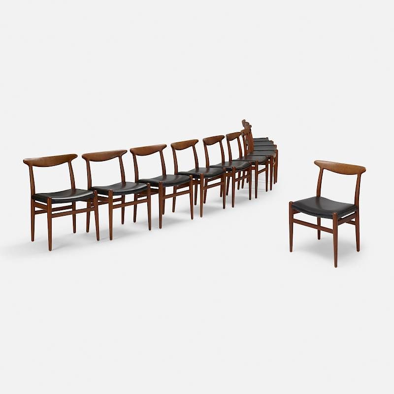 Appraisal: Hans J Wegner dining chairs set of ten Hans J