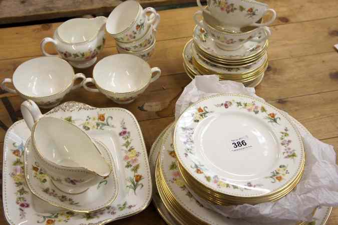 Appraisal: Wedgwood Mirabelle Part Dinner Tea Service comprising Dinner Plates Fish