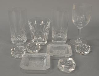 Appraisal: Baccarat crystal group to include set of six crystal stems