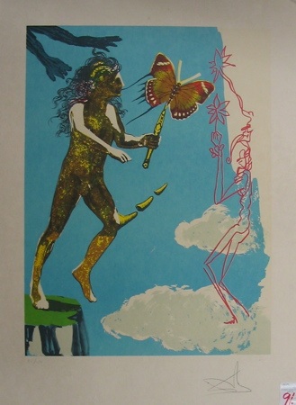 Appraisal: SALVADOR DALI Spanish - An original color lithograph titled The