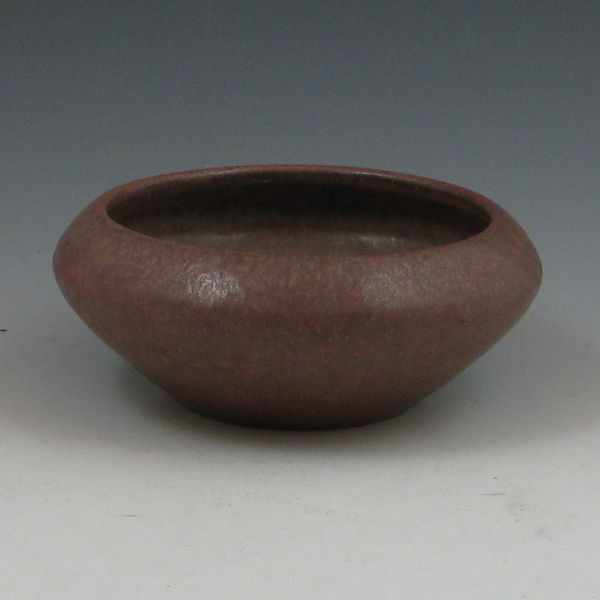 Appraisal: Van Briggle bowl from with curdled matte pink glazing Marked