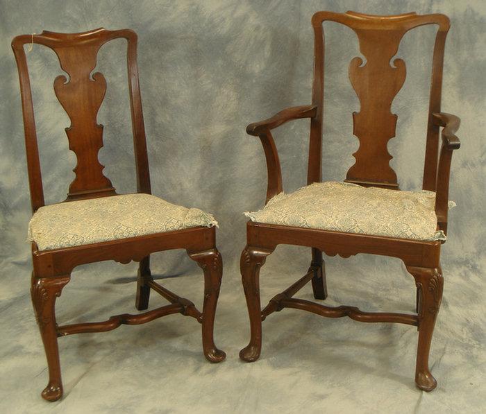 Appraisal: Set of ten bench made mahogany Queen Anne style dining