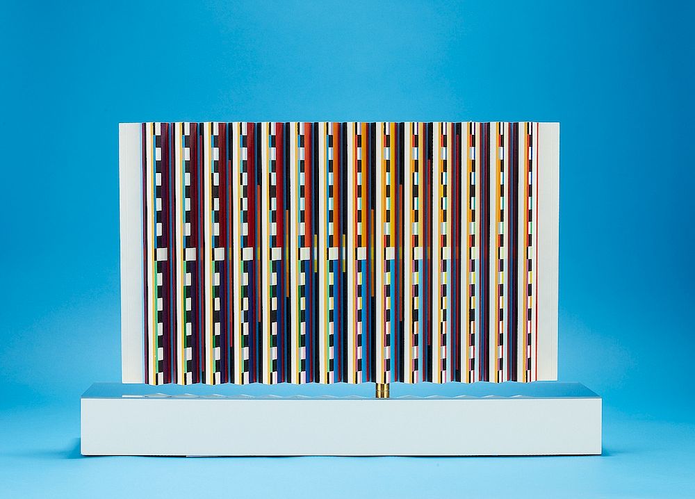 Appraisal: Original Yaacov Agam Kinetic Sculpture Painting - Yaacov Gibstein Agam