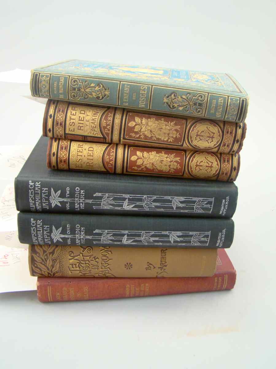 Appraisal: BINDINGS Seven books mostly late th century All octavo with