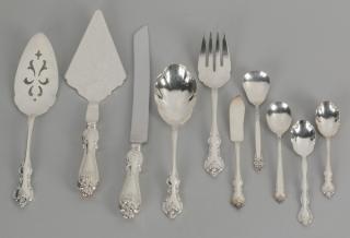 Appraisal: Assorted silver serving pieces Ten assorted sterling and silver plate