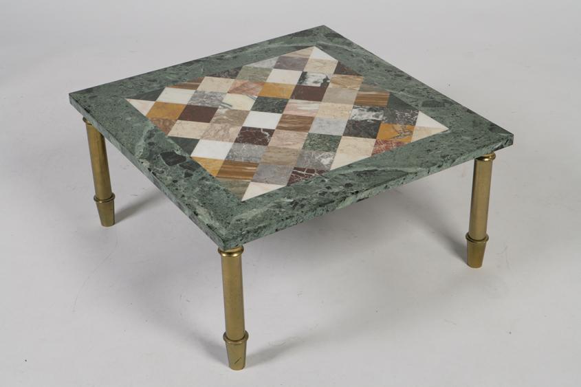 Appraisal: A TH CENTURY MARBLE TOPPED OCCASIONAL TABLE the rectangular top