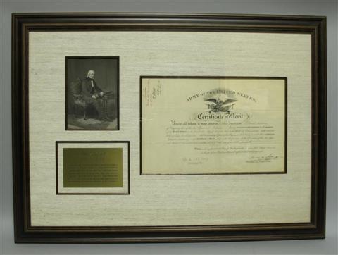 Appraisal: JAMES POLK SIGNED PRESIDENTIAL DOCUMENT CERT OF MERIT Presidential document