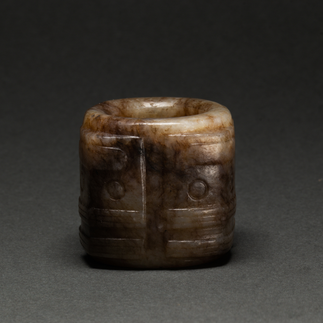 Appraisal: Chinese archaistic jade cong height