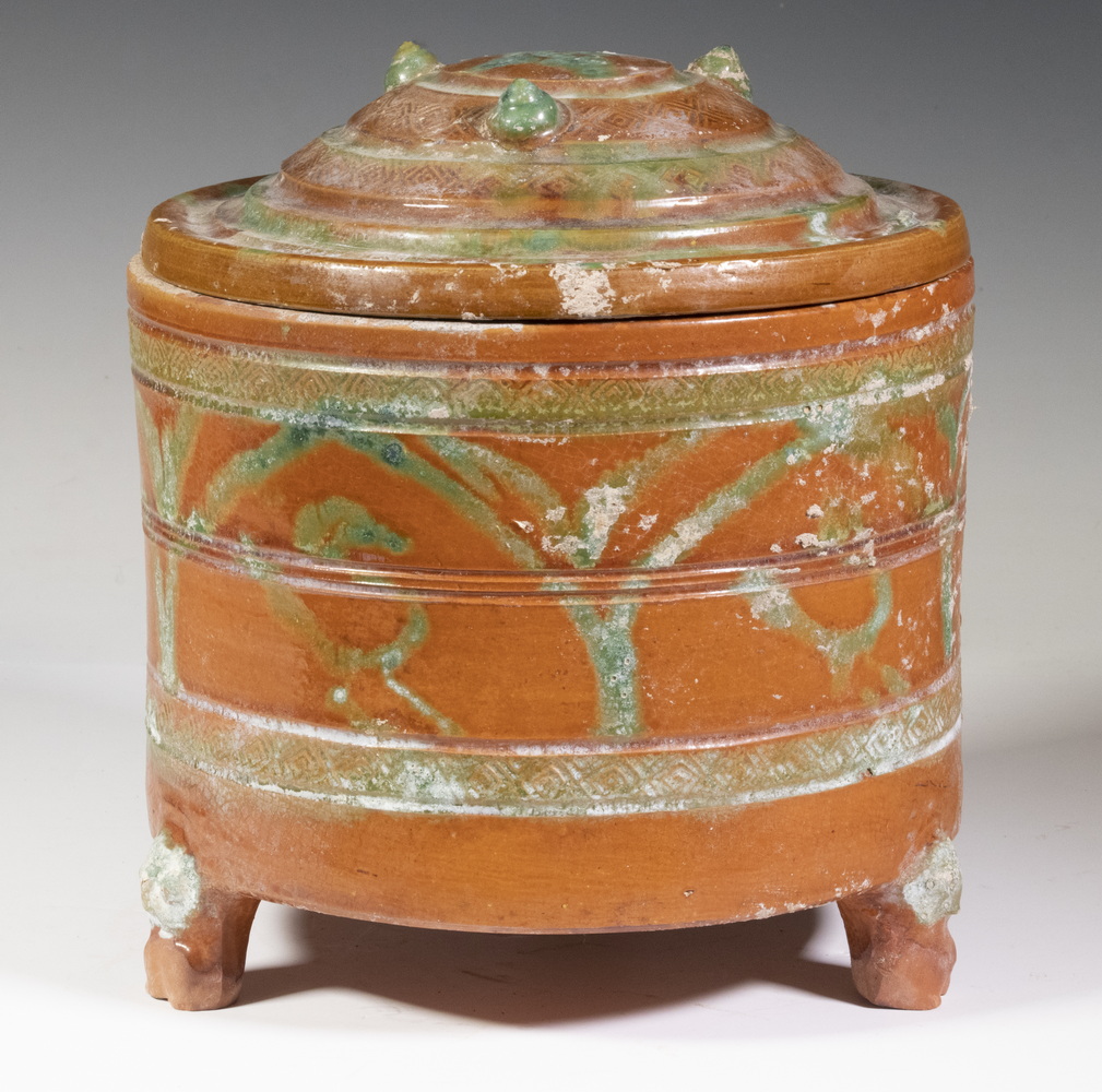 Appraisal: LATE EASTERN HAN DYNASTY ST- ND C AD COVERED GLAZED