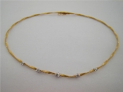 Appraisal: An carat gold and diamond necklace by Marco Bicego the