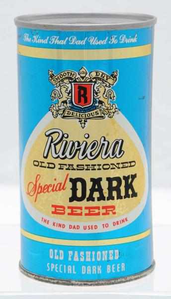 Appraisal: Riviera Dark Beer Flat Top Beer Can - Very clear