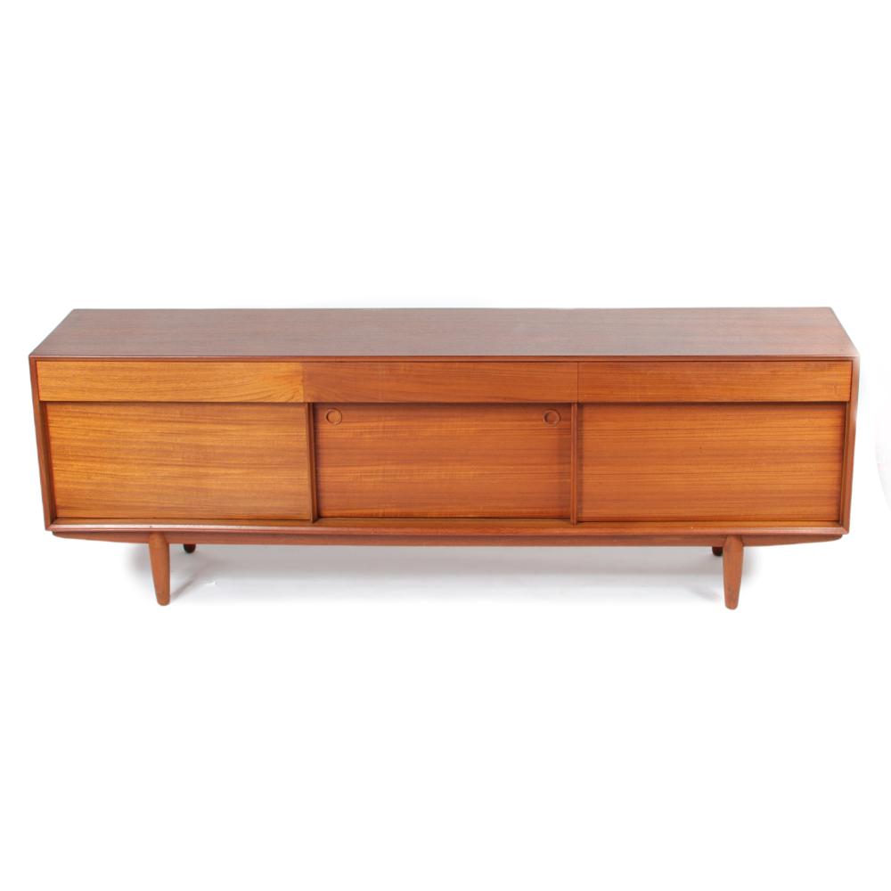 Appraisal: MCM DANISH MID CENTURY MODERN TEAK WOOD LONG SIDEBOARD CREDENZA