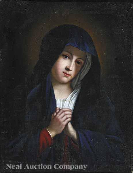 Appraisal: After Carlo Dolci Italian - The Blue Madonna th c