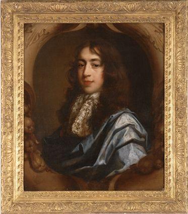 Appraisal: CONTINENTAL SCHOOL PORTRAIT OF A GENTLEMAN IN LACE COLLAR Oil