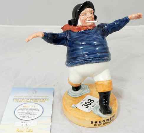 Appraisal: Royal Doulton Figure Advertising Figure Jolly Fisherman MCL