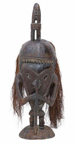 Appraisal: Carved wood ancestor figure possibly Sepik River Papua New Guinea