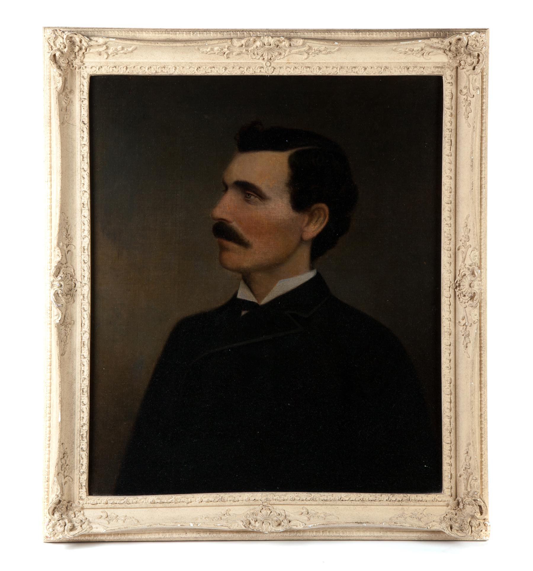 Appraisal: FRAMED OIL ON BOARD PORTRAIT OF A YOUNG GENTLEMAN American