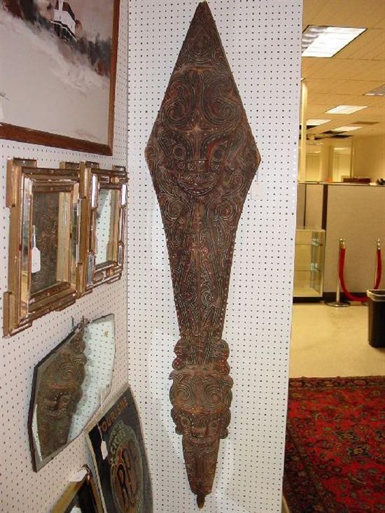 Appraisal: A Kalimanian House Post possibly from the Sarawak Boat People