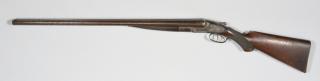 Appraisal: Lefever Arms Double Barrel Shotgun Checkered Grid Lefever Arms Company