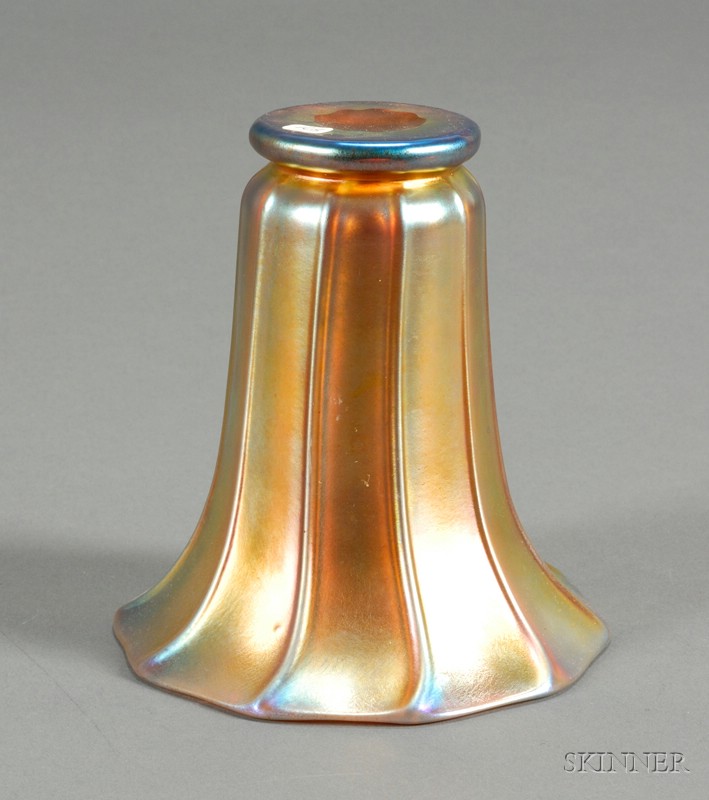 Appraisal: Steuben Gold Aurene Vase Iridescent glass Corning New York early