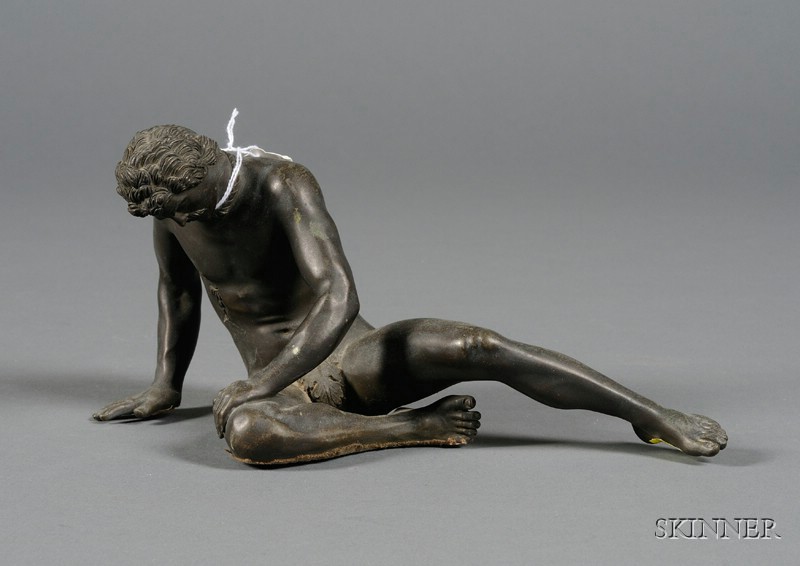 Appraisal: Small Bronze Grand Tour Figure of the Dying Gaul late