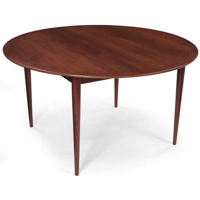 Appraisal: Grete Jalk dining table by Poul Jeppesen Denmark round teak