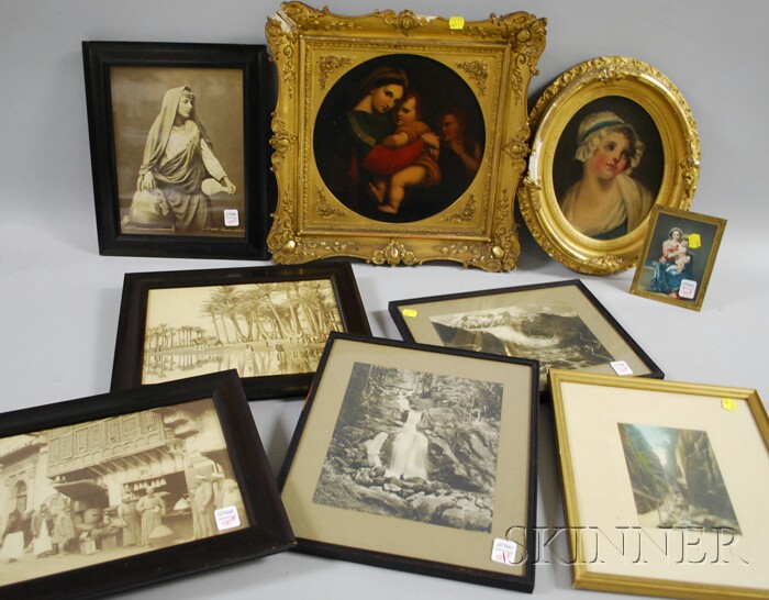 Appraisal: Nine Assorted Framed Prints and Photographs