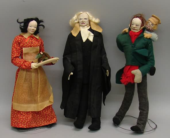 Appraisal: Lot of Christmas Carol characters made by Helen Jane Biggart