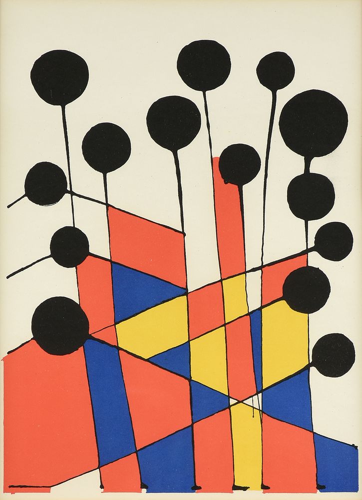 Appraisal: ALEXANDER CALDER French American - A PRINT Balloons CIRCA ALEXANDER