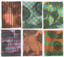 Appraisal: Peter Schuyff American b An Untitled suite of six framed