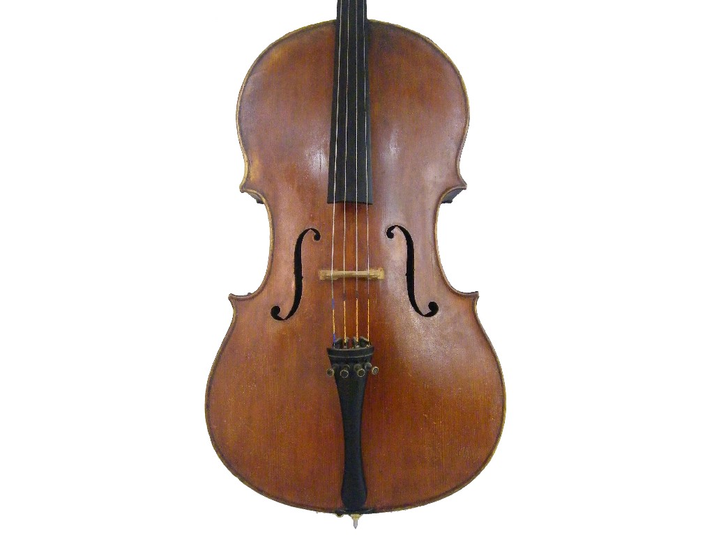 Appraisal: English violoncello by and labelled Made by Herbert W Tyson