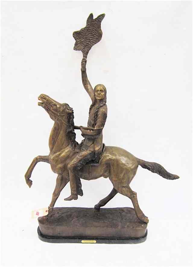 Appraisal: AFTER FREDERIC SACKRIDER REMINGTON American - ''Buffalo Signal '' a