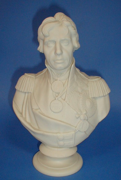 Appraisal: A Copeland Parian bust of Nelson modelled wearing the Nile