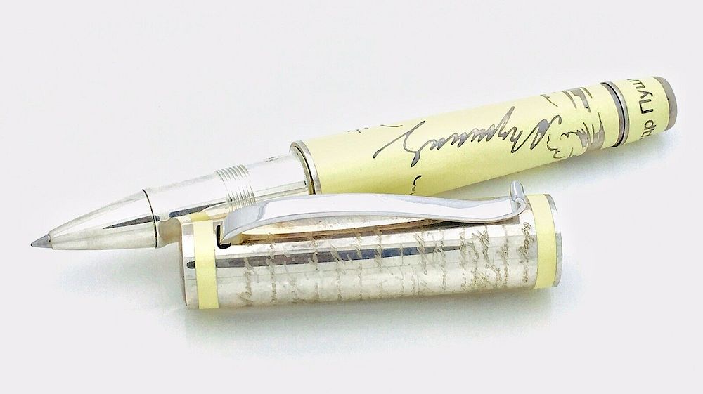 Appraisal: Omas Aleksandr Pushkin Sterling Rollerball Pen Omas Aleksandr Pushkin Sterling