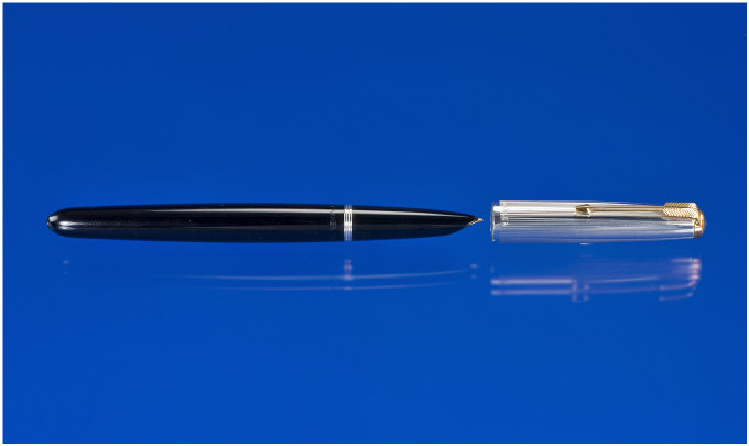 Appraisal: Parker A Parker black with rolled silver cap in card