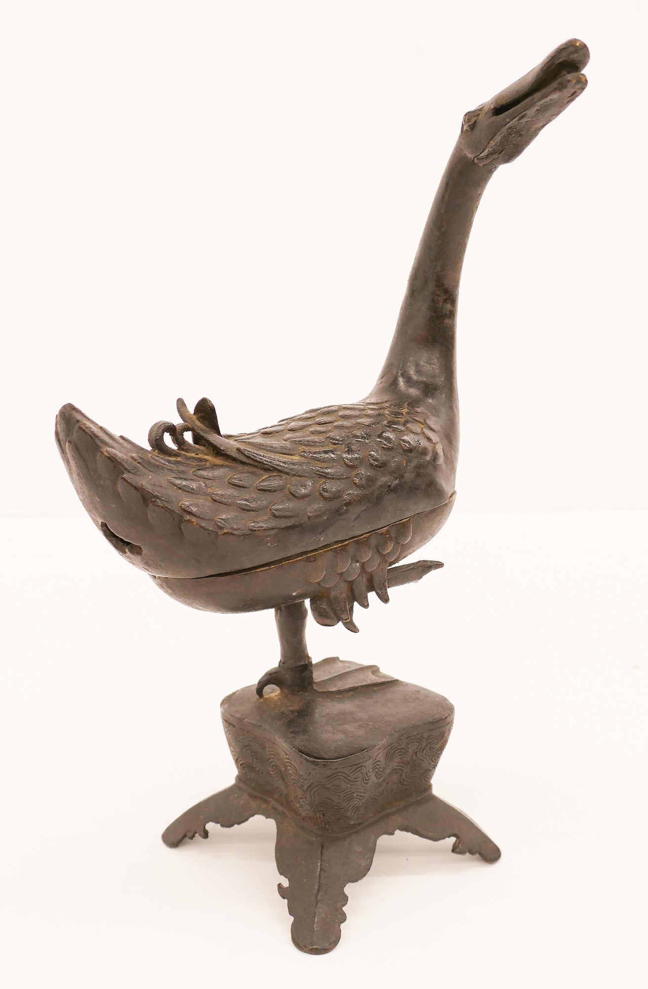 Appraisal: Chinese Ming Bronze Duck Censer ''x ''x '' An early