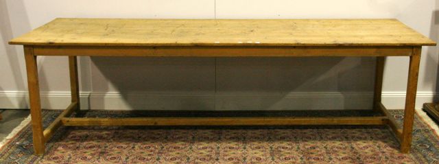 Appraisal: A rustic pine kitchen table cm long cm wide cm