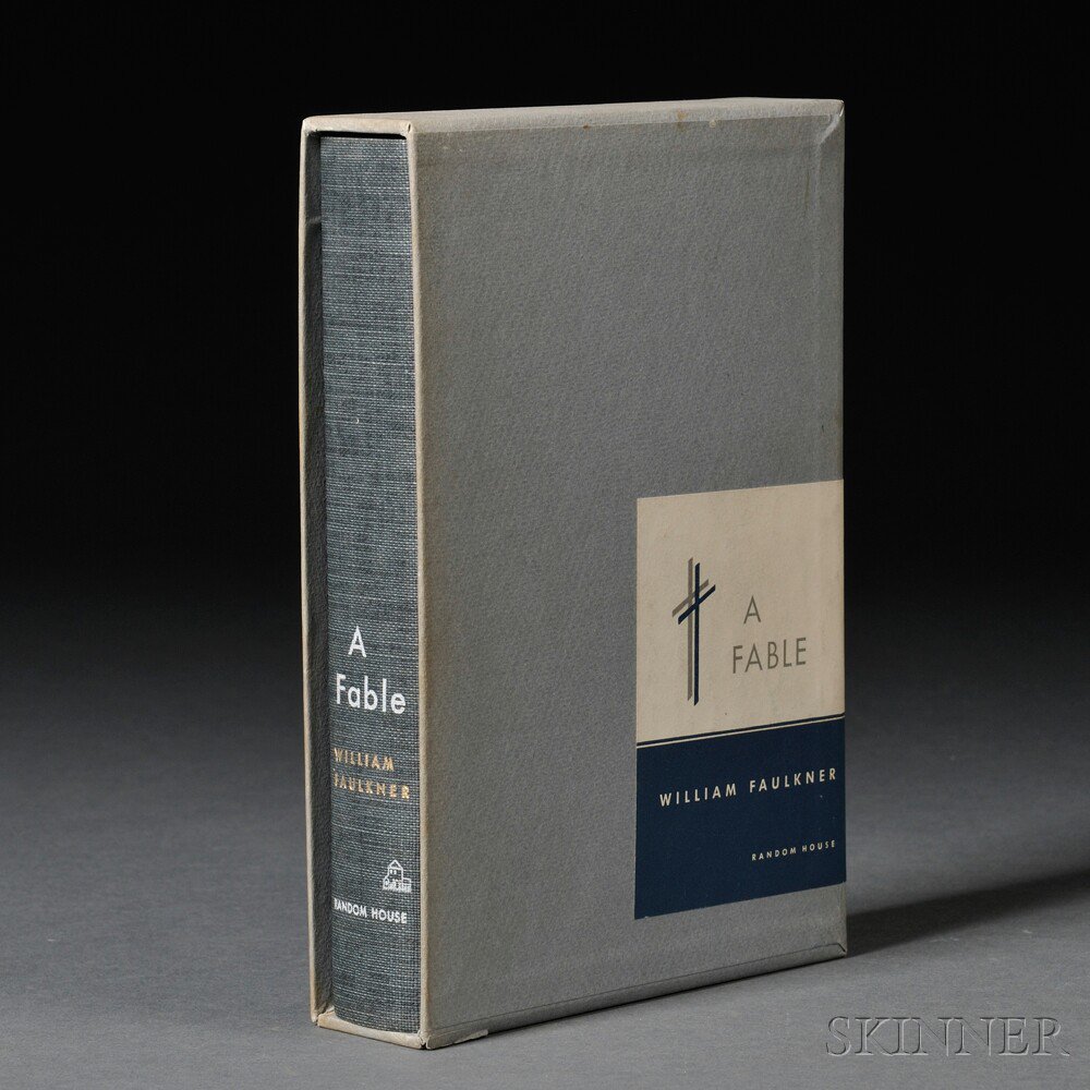 Appraisal: Faulkner William - A Fable Signed New York Random House