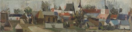 Appraisal: Janice Biala American - City Painting Estimate -