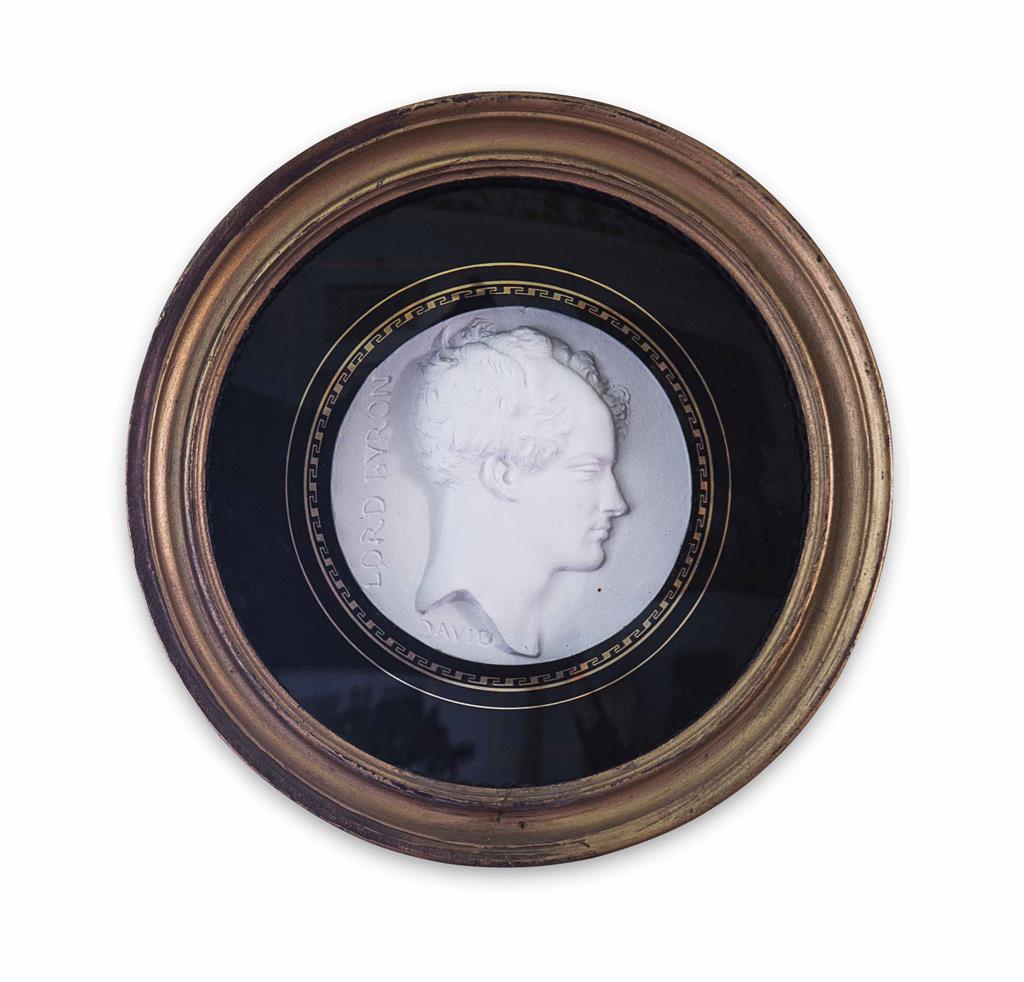 Appraisal: TWO PLASTER PORTRAIT ROUNDELS TH CENTURY both circular the first