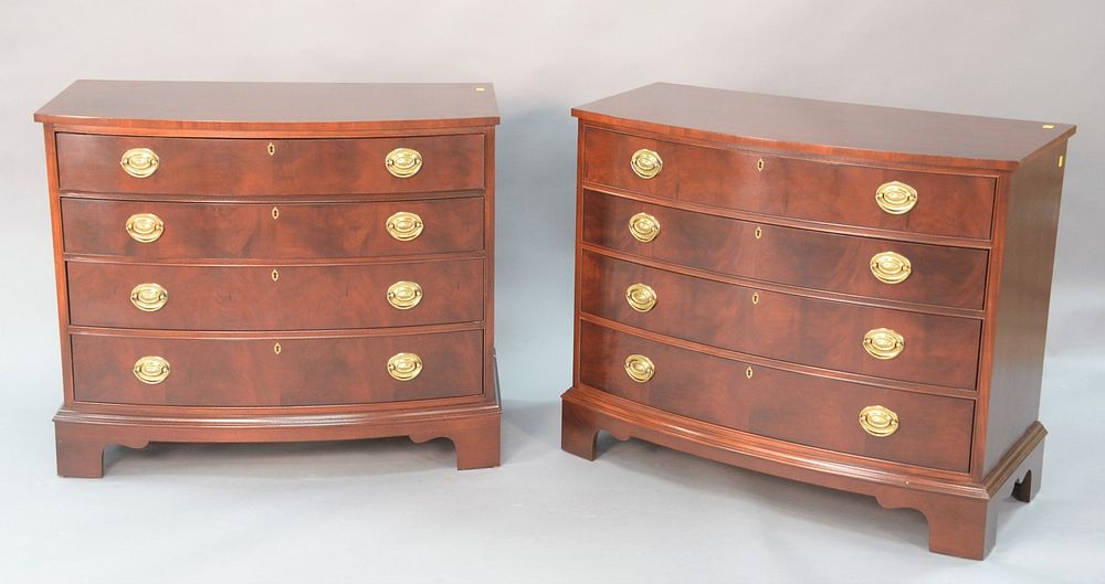 Appraisal: Pair Ethan Allen mahogany -drawer chests ht wd dp Pair