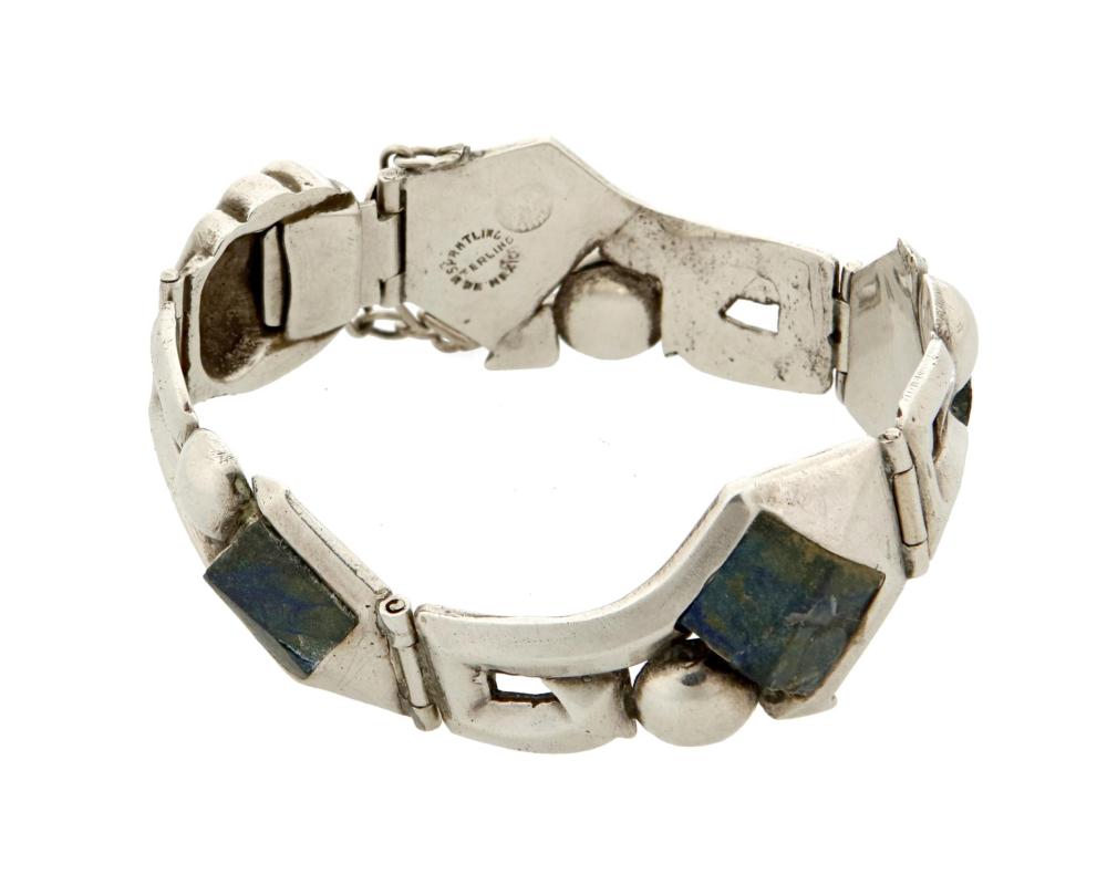 Appraisal: A William Spratling sterling silver link bracelet William Spratling -