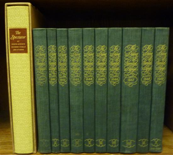 Appraisal: English Literature Titles Vols Limited Editions Club The Diary Of