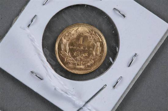 Appraisal: GOLD COIN Liberty head type one dollar gold coin