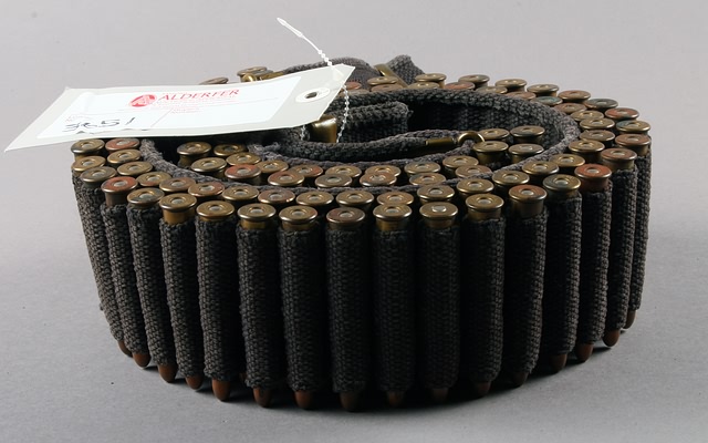 Appraisal: Mills and Orndorf double loop round cartridge belt C closure