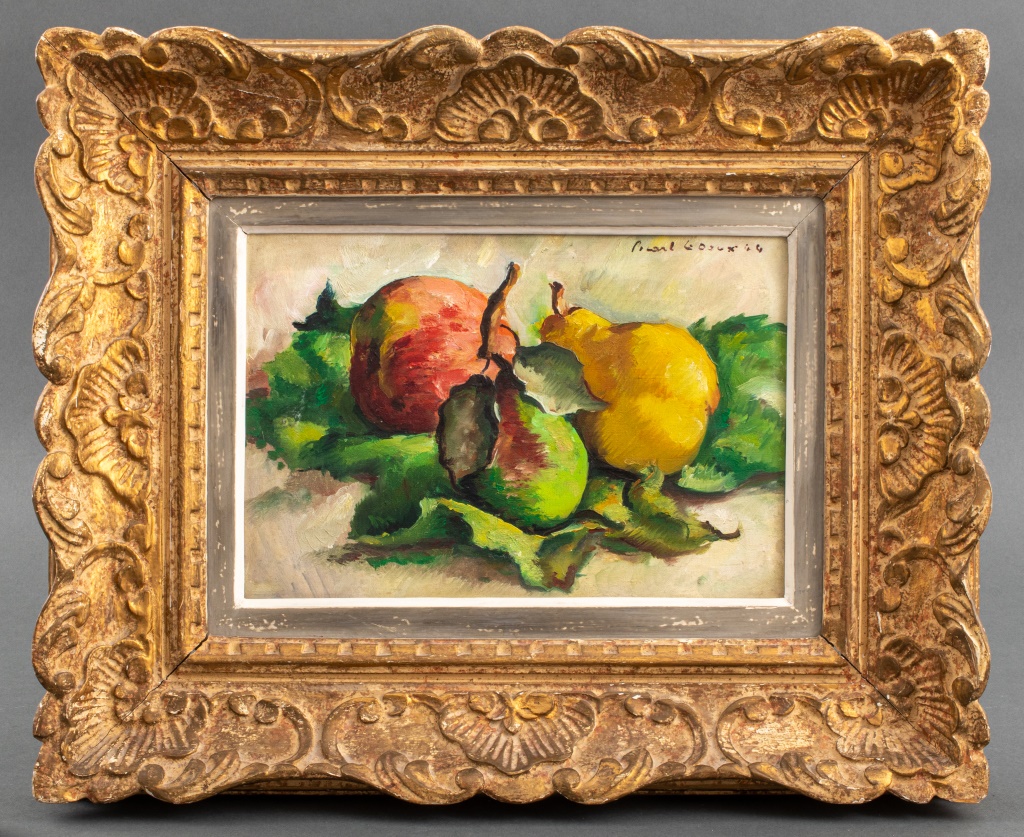 Appraisal: CHARLES PICART LE DOUX POMMES ET POIER OIL Charles Alexandre